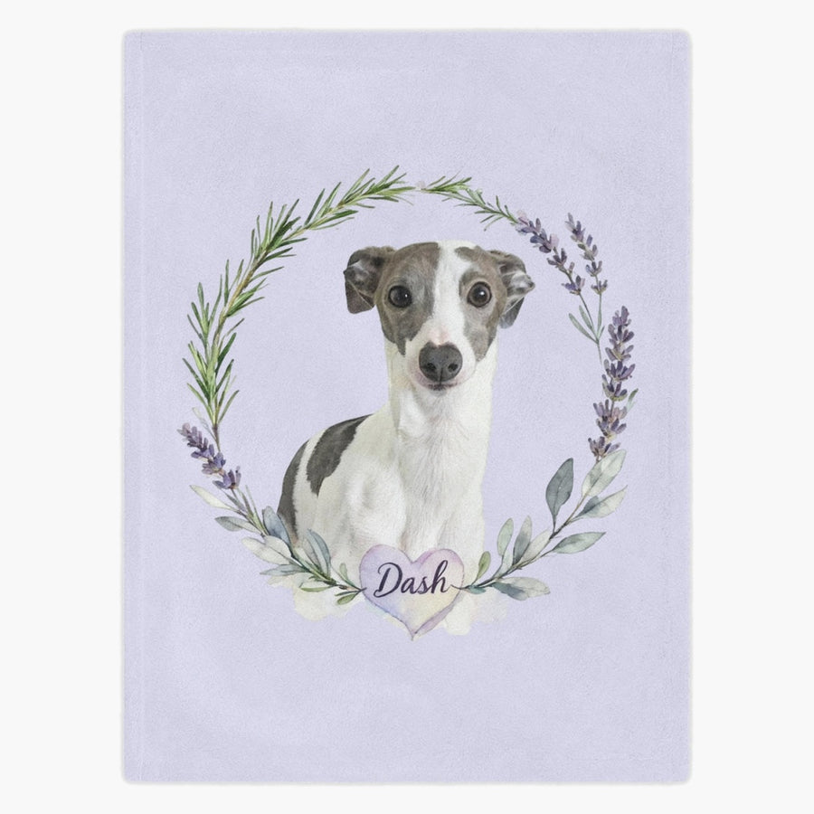 Herb Wreath Custom Pet Blanket
