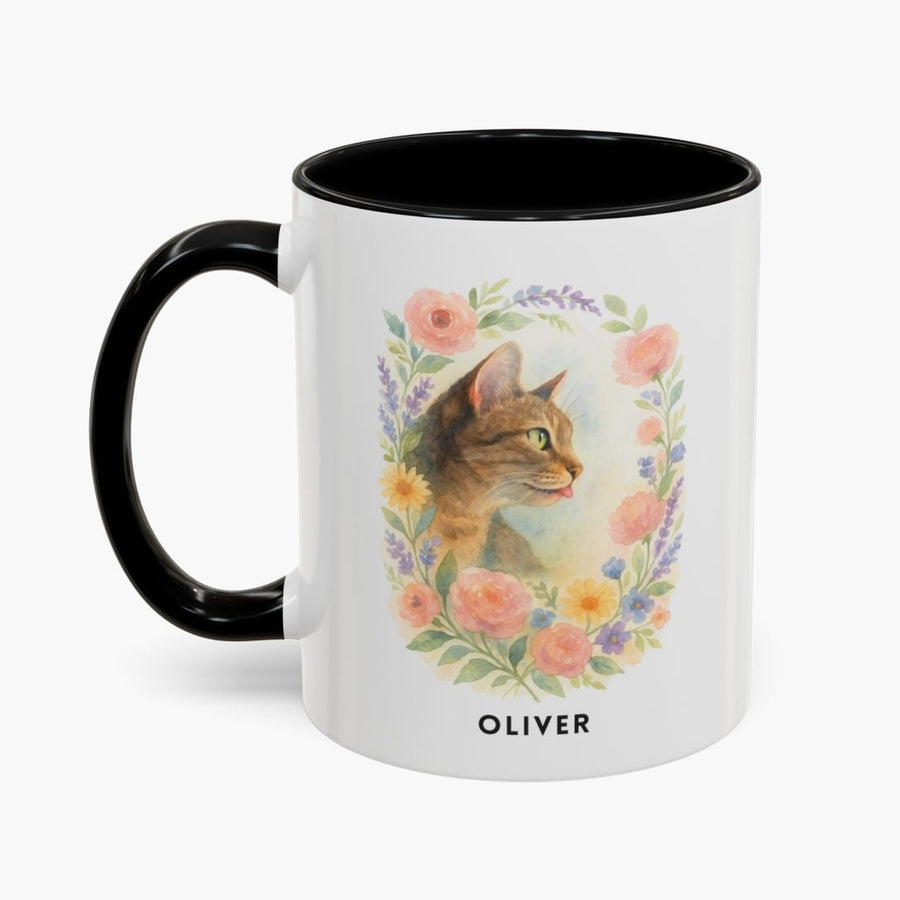 Custom Floral Pet Colorful Mug