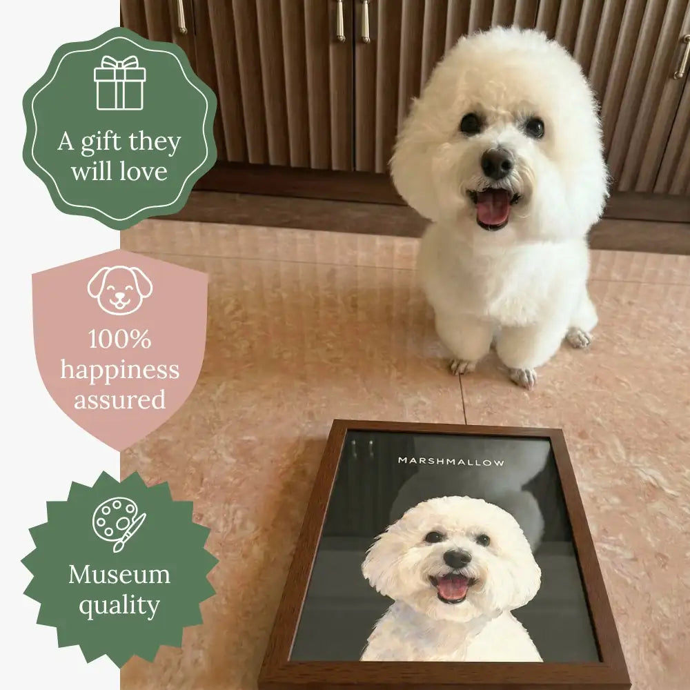 Custom Watercolor Four Pet Portrait