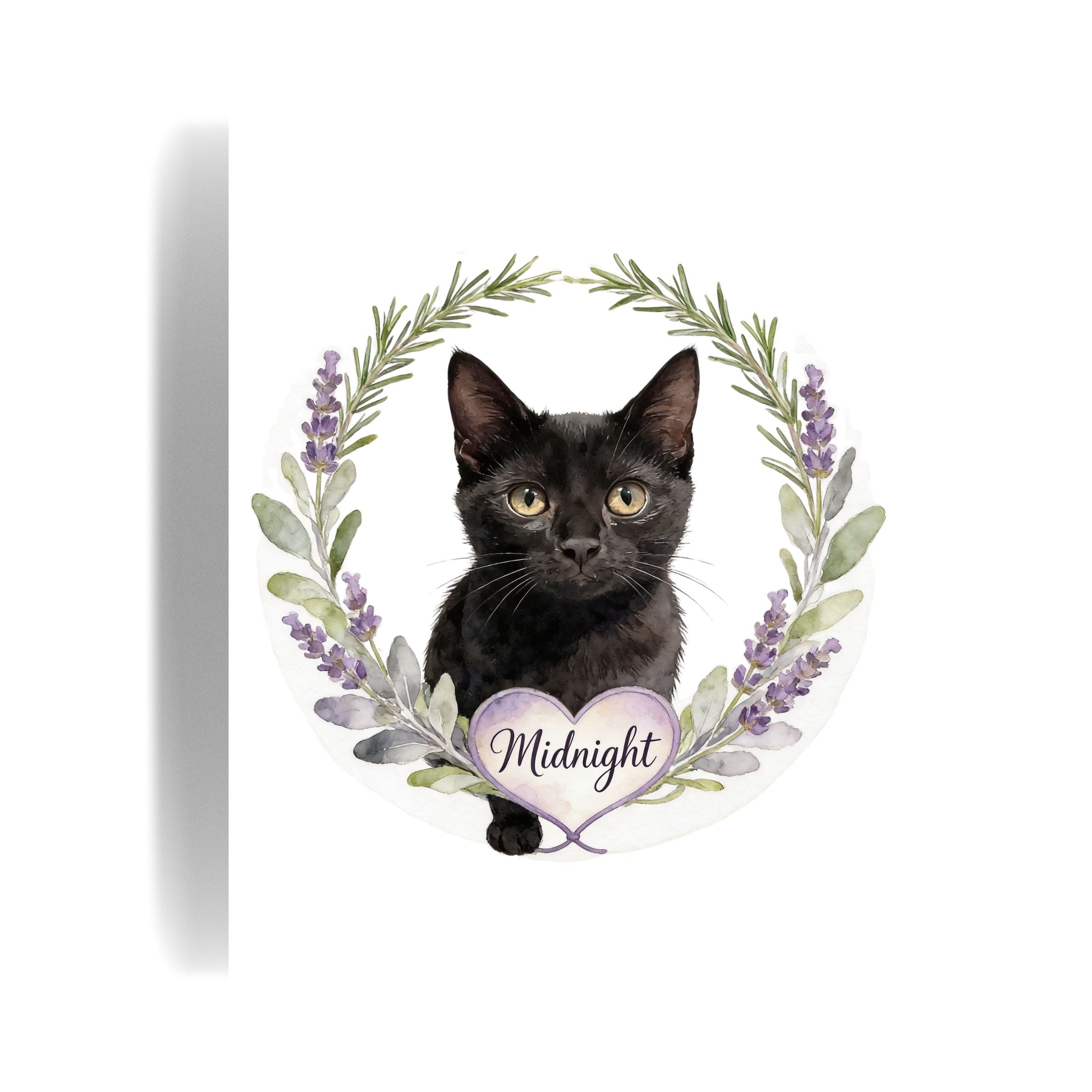 Herb Wreath Custom Pet Portrait