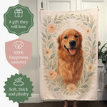 Cozy Floral Custom Pet Blanket