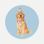 Celebration Pet Coaster (Booth) — French Blue