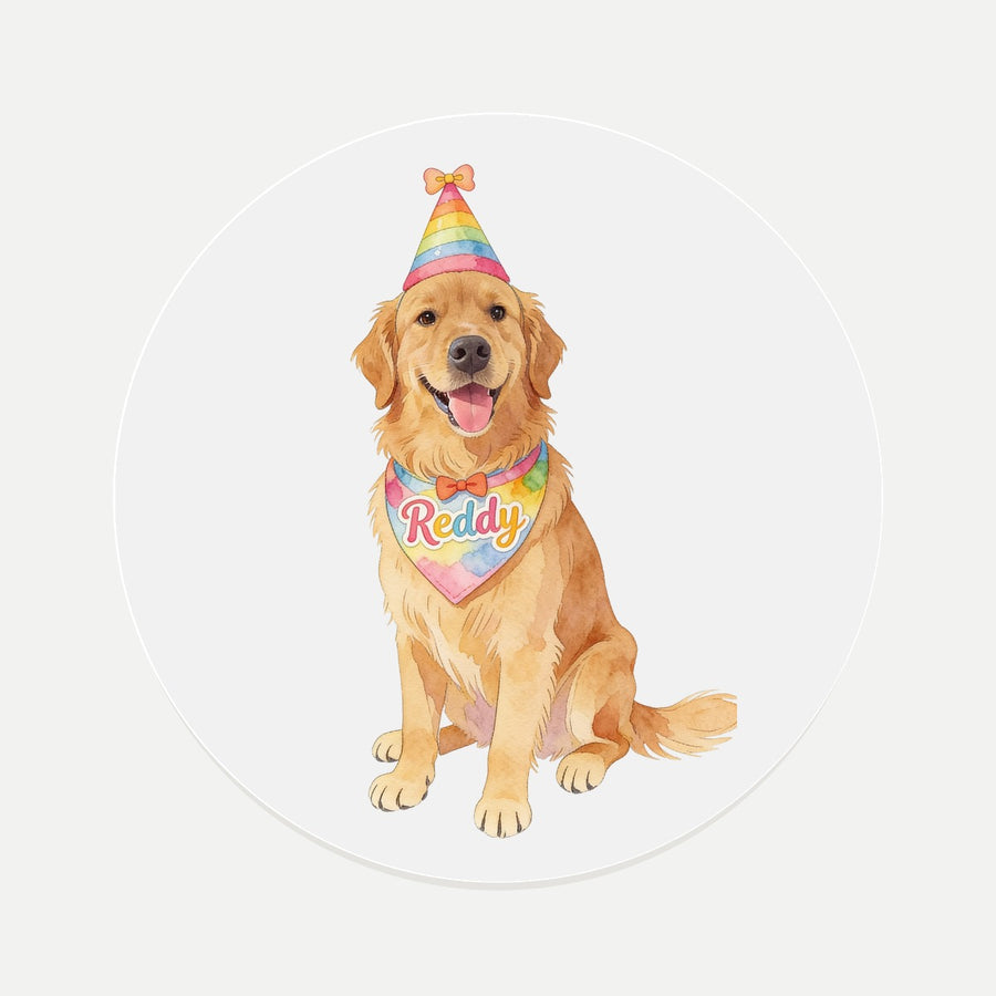 Celebration Pet Coaster (Booth) — Soft White