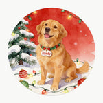 Christmas Scene Pet Coaster (Booth) — design 2