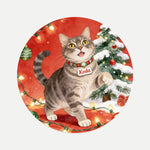Christmas Scene Pet Coaster (Booth) — design 3