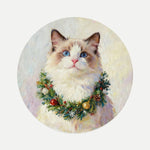 Christmas Wreath Pet Coaster (Booth) — design 3