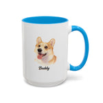 Color Pencil Colorful Mug 15 oz (Booth) — Light Blue