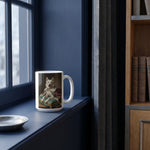 Custom Aristocratic Pet Mug on a sunlit window sill