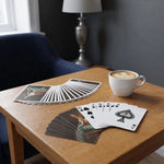 Custom Aristocratic Poker Playing Cards on a cafe table