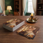 Custom Royal Poker Playing Cards on a desk