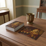 Custom Vintage Royal Poker Playing Cards on a desk