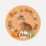 Fall Wreath Pet Coaster (Booth) — design 3