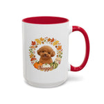 Fall Wreath Colorful Mug 15 oz (Booth) — Red