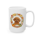 Fall Wreath Colorful Mug 15 oz (Booth) — White