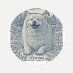French Toile Pet Coaster (Booth) — design 1