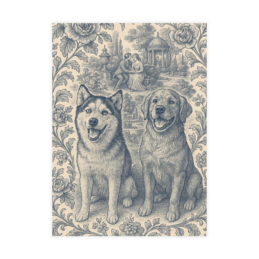 French Toile Holiday Card (Booth)