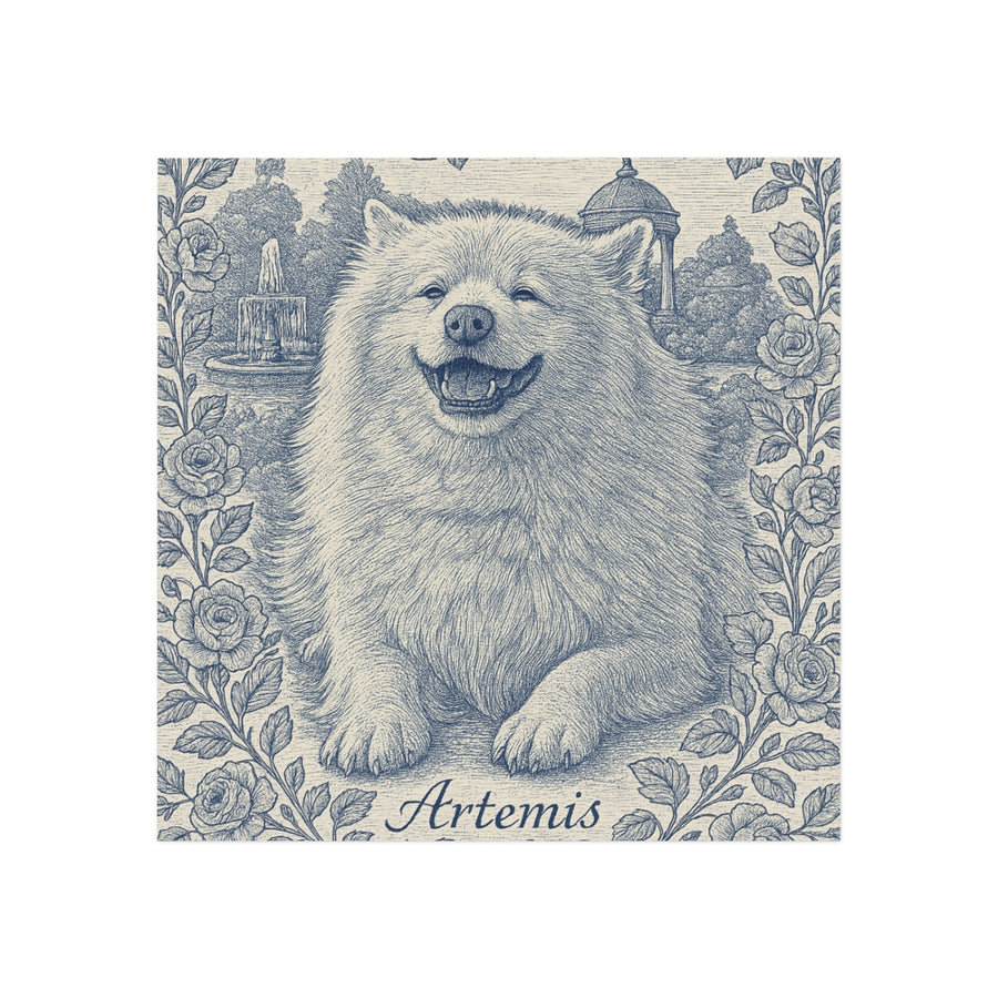 French Toile Pet Magnet (Booth)