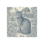 French Toile Pet Magnet (Booth)