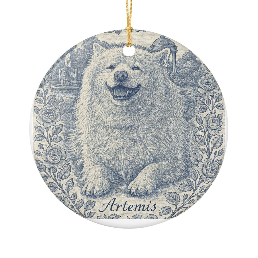 French Toile Pet Ornament (Booth)