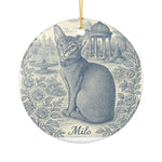 French Toile Pet Ornament (Booth)