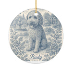 French Toile Pet Ornament (Booth)