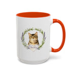 Herb Wreath Colorful Mug 15 oz (Booth) — Orange