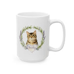Herb Wreath Colorful Mug 15 oz (Booth) — White