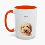Watercolor Modern Colorful Mug 15 oz (Booth) — Orange