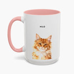 Watercolor Modern Colorful Mug 15 oz (Booth) — Pink