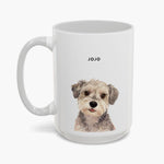 Watercolor Modern Colorful Mug 15 oz (Booth) — White
