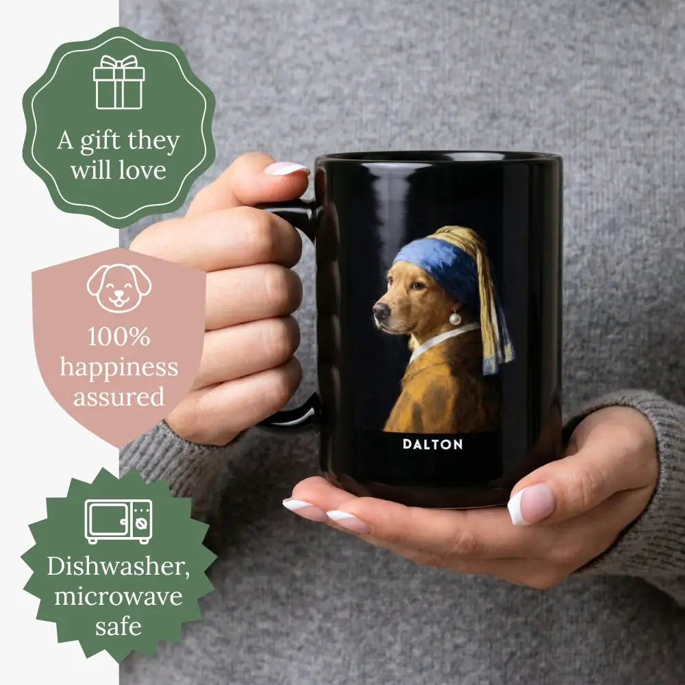 Custom Pearl Earring Pet Mug