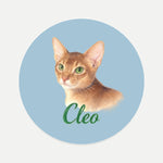 Pencil Art Pet Coaster (Booth) — French Blue