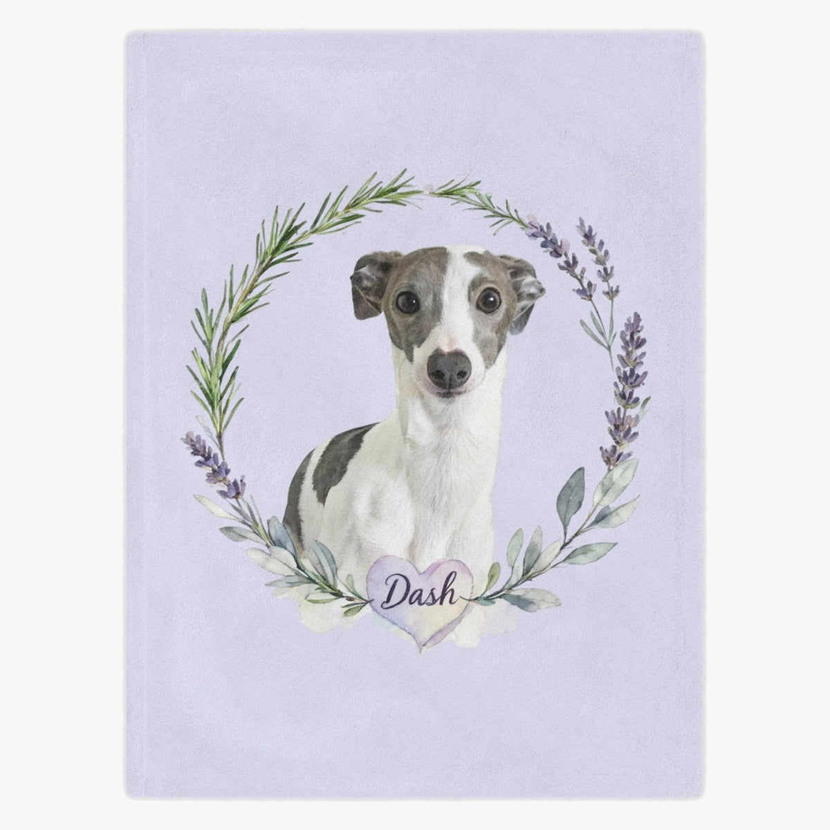 Herb Wreath Custom Pet Blanket