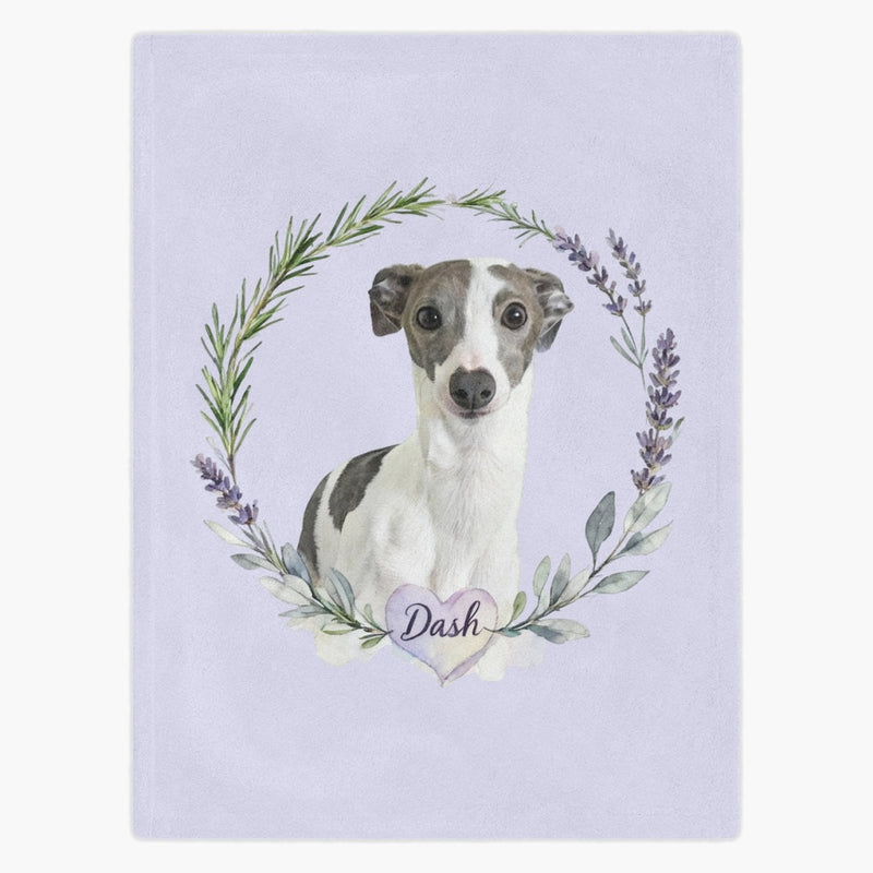 Herb Wreath Custom Pet Blanket
