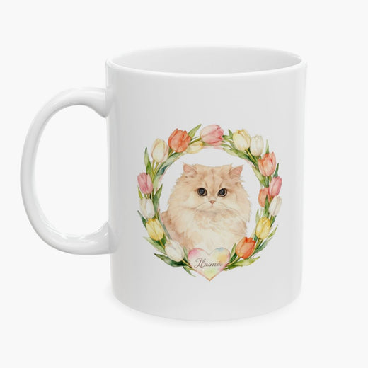 Custom Tulip Wreath Mug