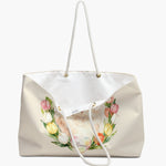 Custom Tulip Wreath Weekender Bag