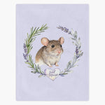 Herb Wreath Custom Pet Blanket