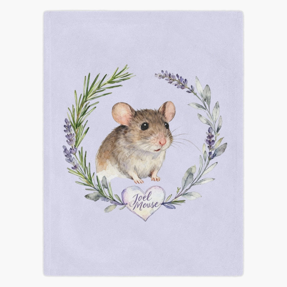 Herb Wreath Custom Pet Blanket