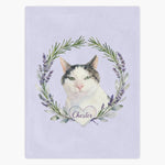 Herb Wreath Custom Pet Blanket
