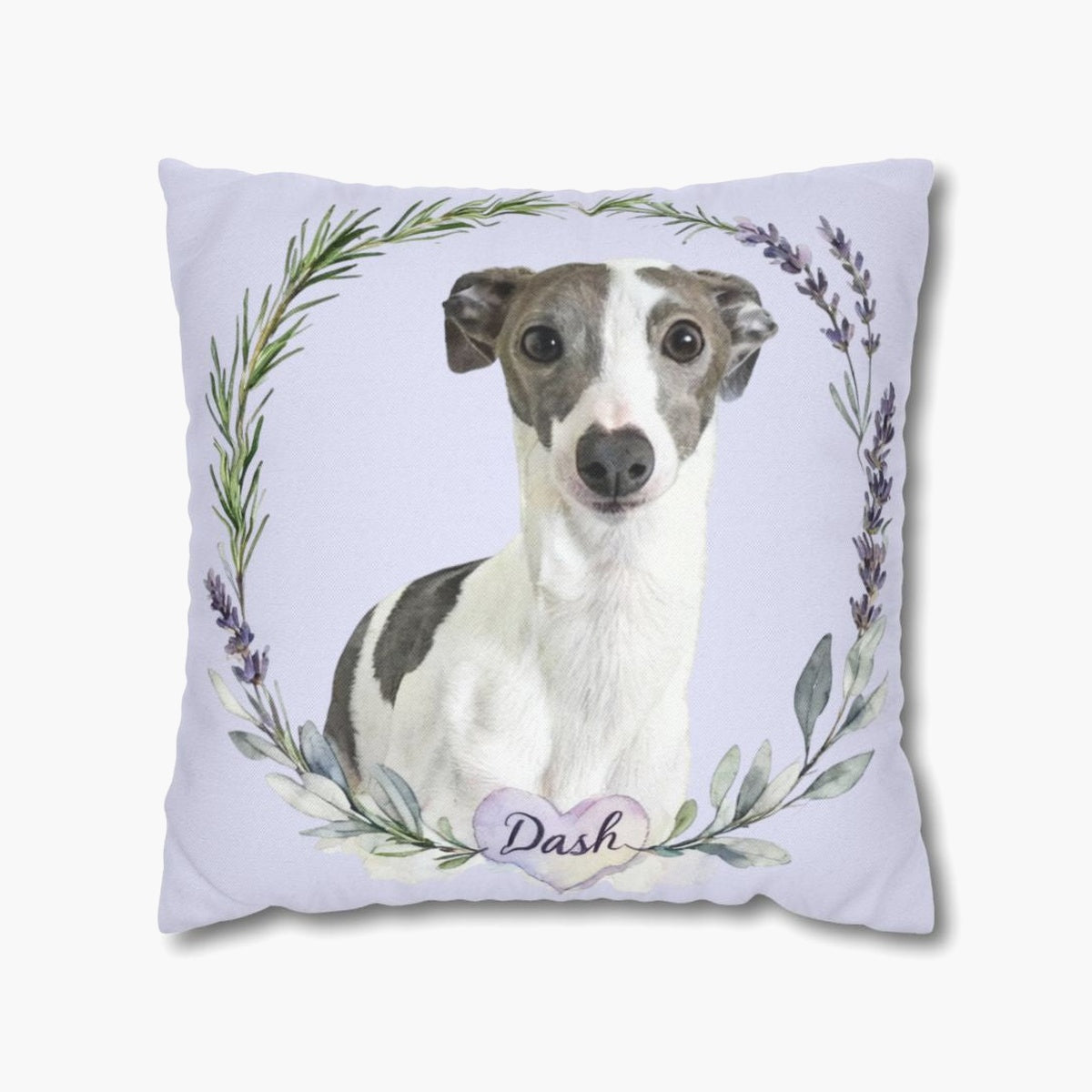 Custom Herb Wreath Throw Pillow 18"X18"