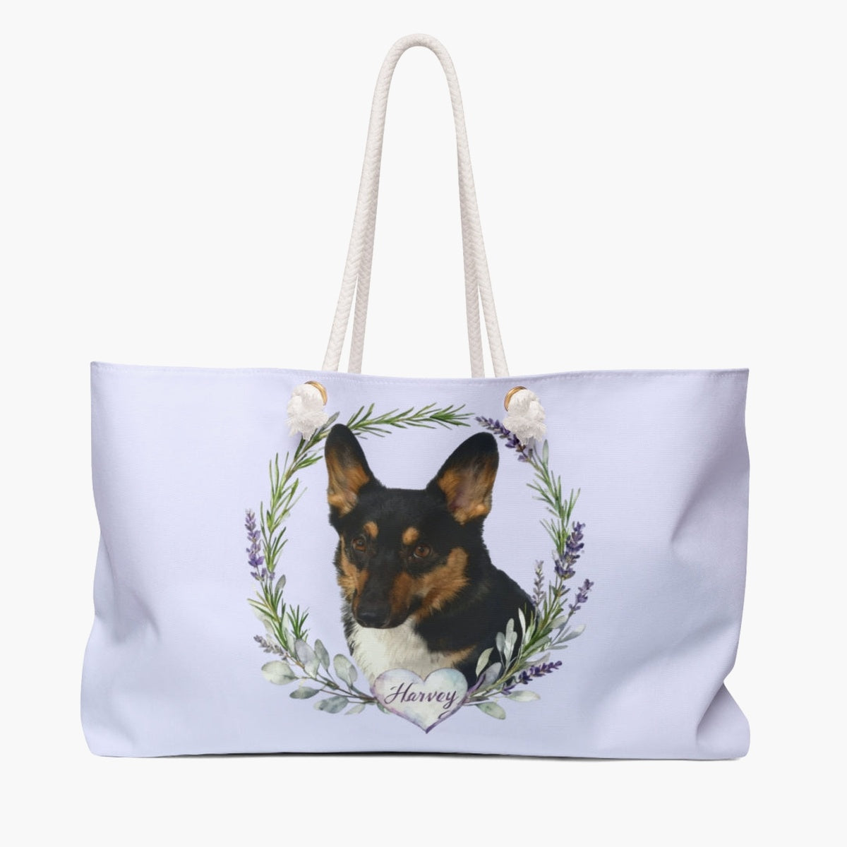 Custom Herb Wreath Weekender Bag