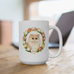 Custom Tulip Wreath Mug
