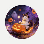 Pumpkin Cart Pet Coaster (Booth) — design 2