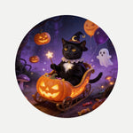 Pumpkin Cart Pet Coaster (Booth) — design 4