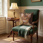 Royal Throw Pillow 18"X18" in a styled home setting