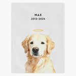Memorial Custom Pet Blanket with Halo