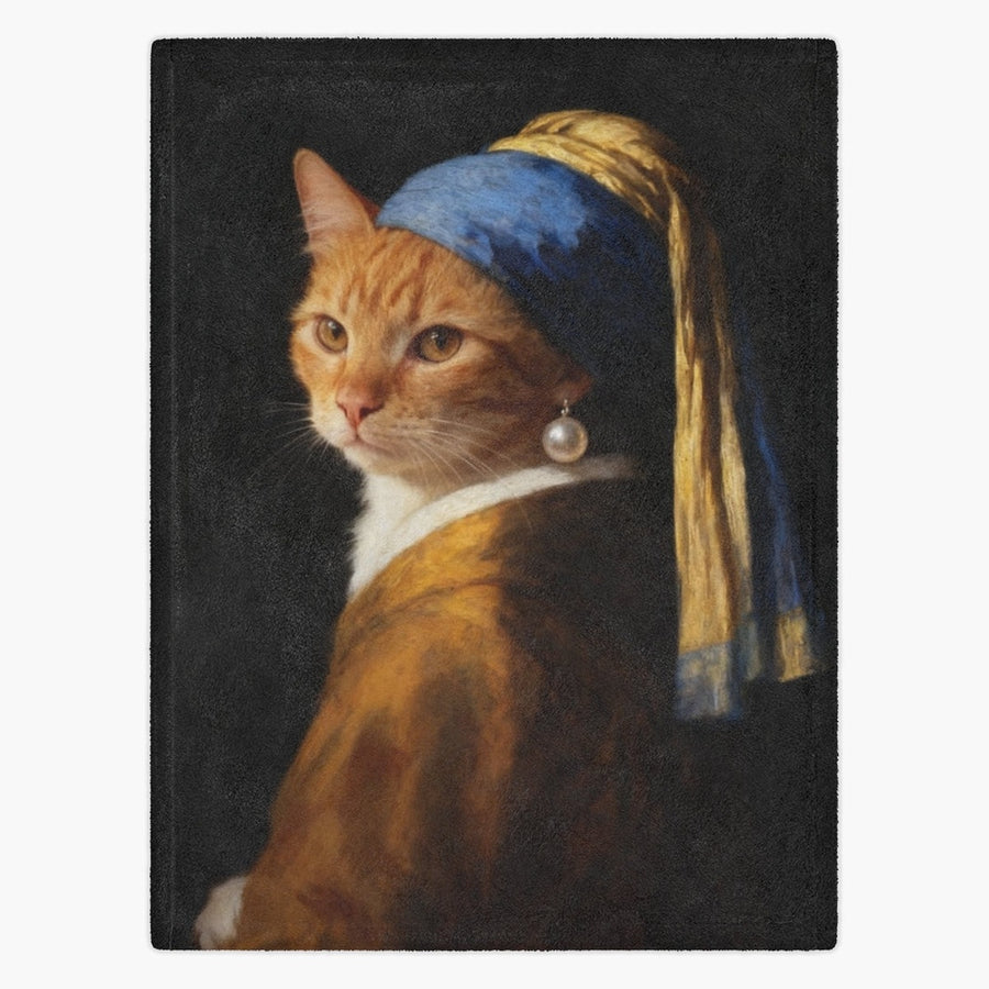 Pearl Earring Custom Pet Blanket
