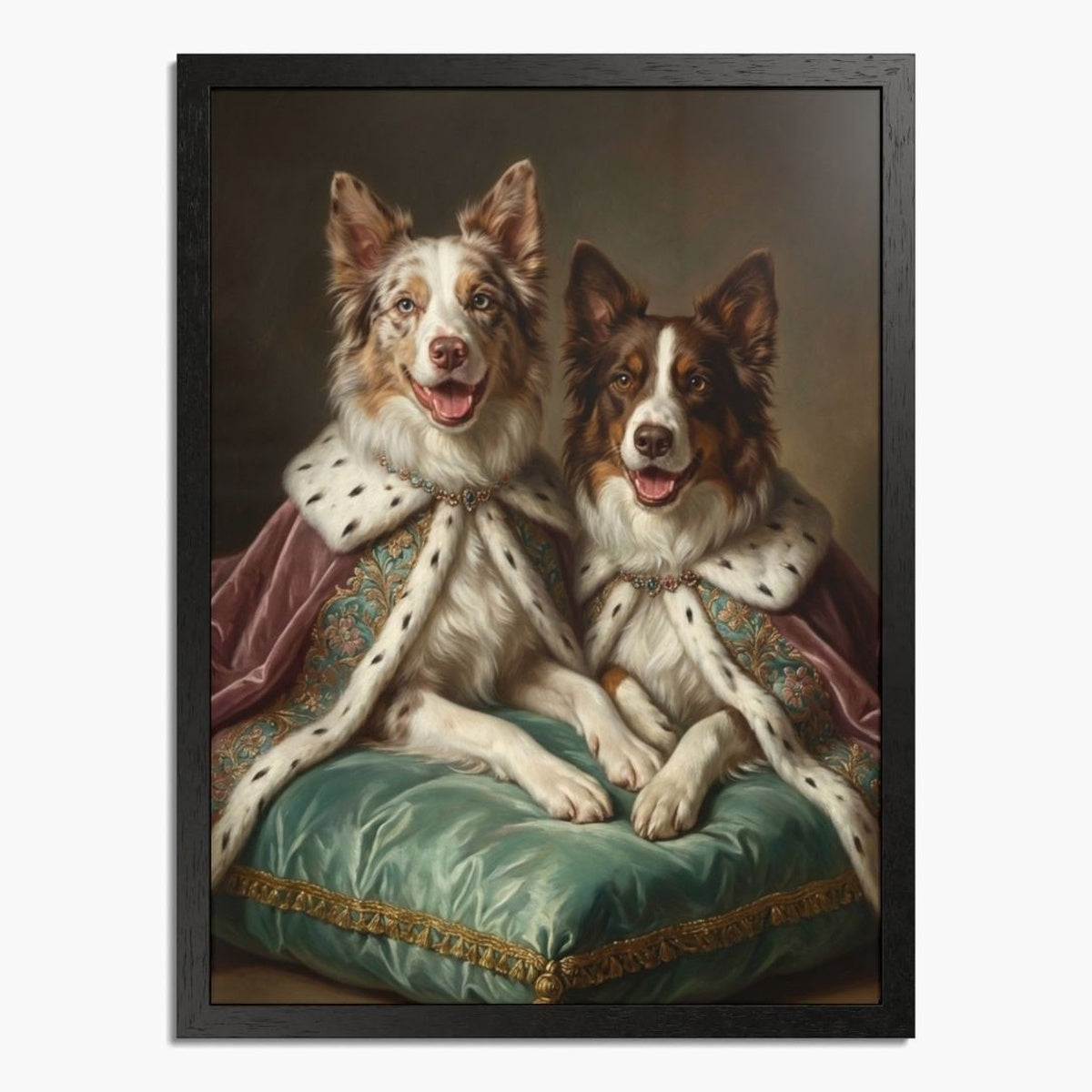Aristocratic Custom Two Pet Portrait