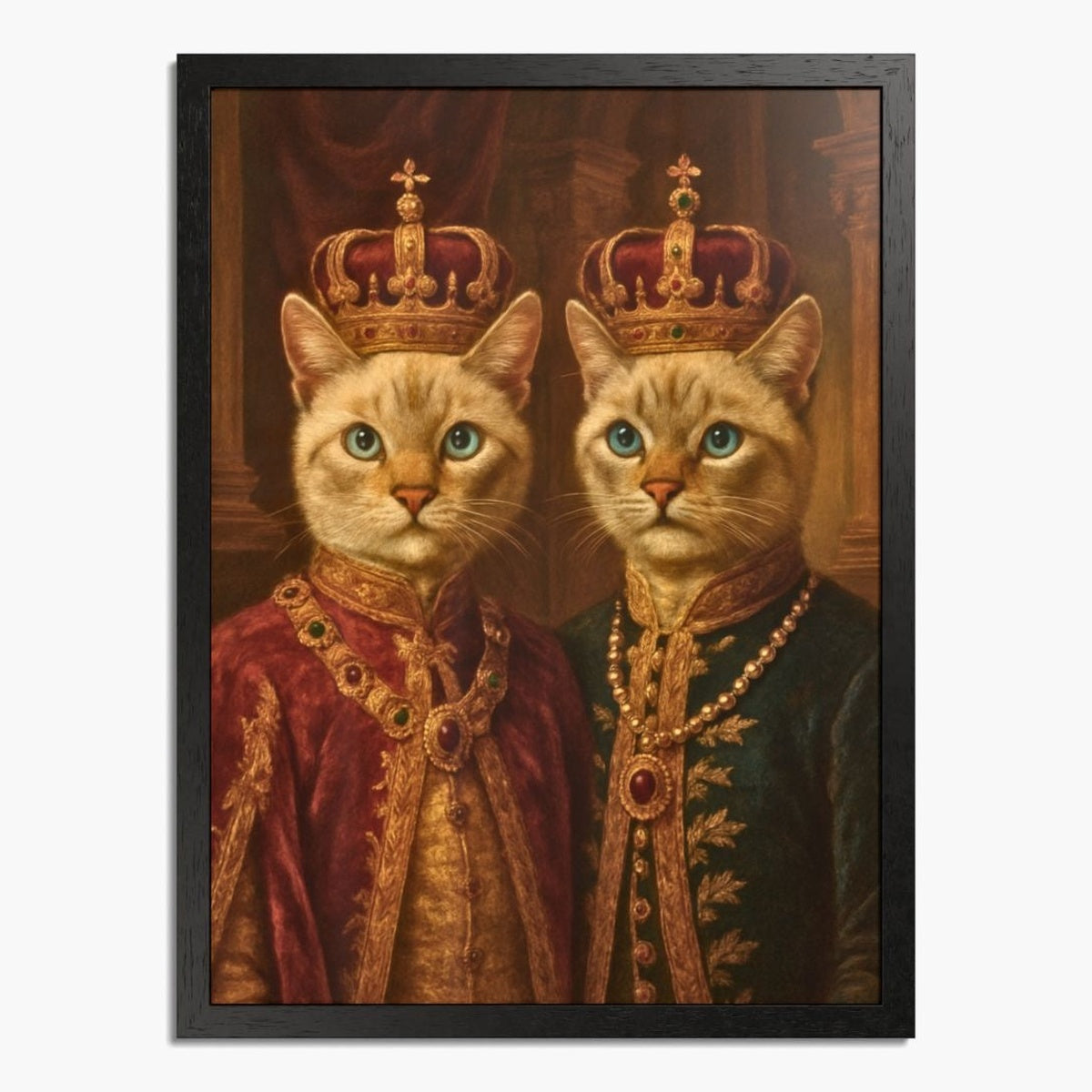 Vintage Royal Custom Two Pet Portrait
