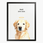 Custom Memorial Pet Portrait with Halo